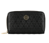 Tory Burch Robinson Floral Wallet, &pound;70, Accessories, Black, Leather, Front view